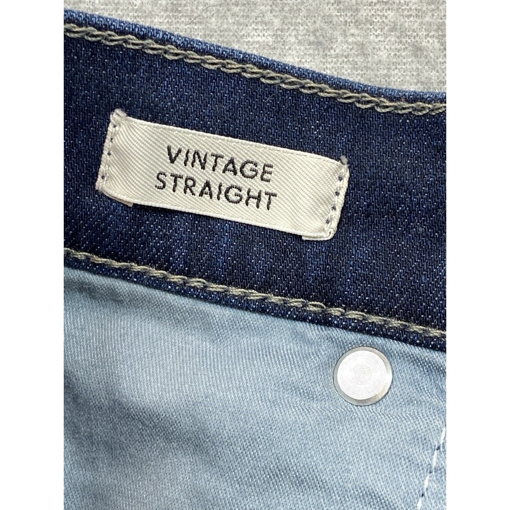 J.Crew Jeans Womens 27 Blue Vintage Straight Red Side Stripe Stretch‎ Denim - Picture 10 of 13